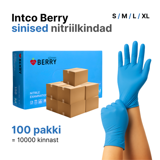 Nitriilkindad Berry sinised = 100 pakki