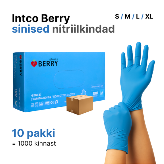 Nitriilkindad Berry sinised = 10 pakki